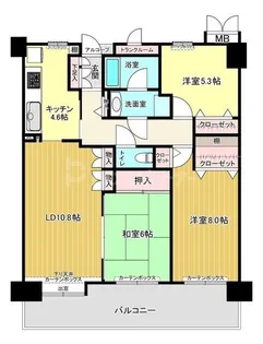 ソフィア習志野【2階】の間取り