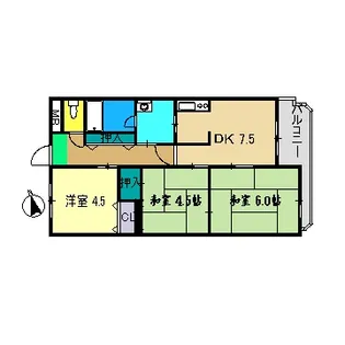セゾンSAKAMOTO【2階】の間取り
