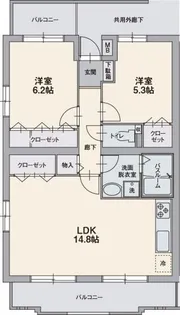 オーポン ヒルズ【2階】の間取り