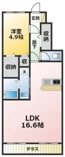 ブルーパレス【1階】の間取り
