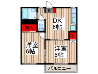 栄ハイツ【1階】の間取り