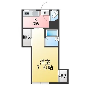 鈴木荘【1階】の間取り