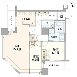 銀座タワー【10階】の間取り