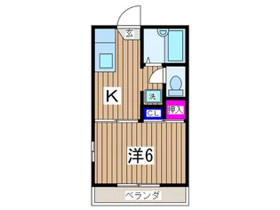 グリ-ンハイツ【2階】の間取り