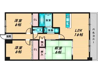 ブランチ913【6階】の間取り