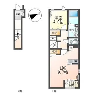 アンベリール・ヴィラII【2階】の間取り