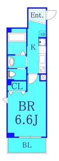 ラフィネ横浜【2階】の間取り