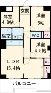 スターハイツ北野【4階】の間取り