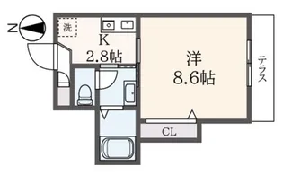 Sコート【1階】の間取り