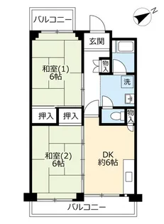 UR大浜南町第二【5階】の間取り