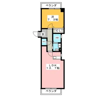 ClairII【4階】の間取り