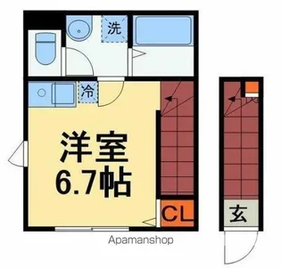 ベレガンス稲毛2【2階】の間取り