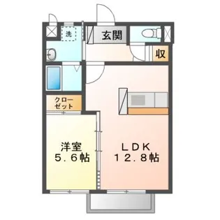 リビオン下沖 B【1階】の間取り