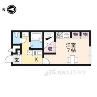 レオパレスステイブルー12【1階】の間取り