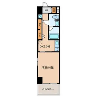新白島東亜ビル【8階】の間取り
