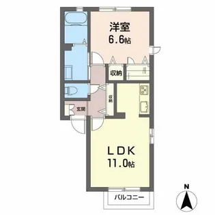 シャーメゾン天童【2階】の間取り