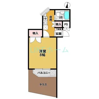 ナンカイエイト【2階】の間取り