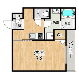 ジーメゾン東垂水【1階】の間取り