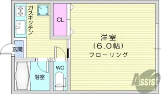 コーポくら家【2階】の間取り