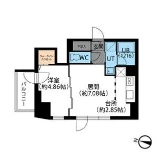 F022円山【5階】の間取り