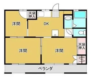 Esplanade北脇【2階】の間取り