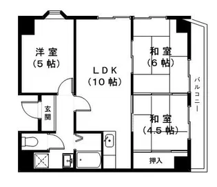 アトレOSマンション【5階】の間取り
