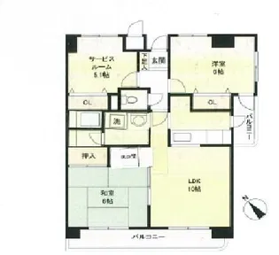 カールトンプラザ川崎【3階】の間取り