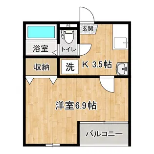いぶきの丘ハイムパート3【1階】の間取り