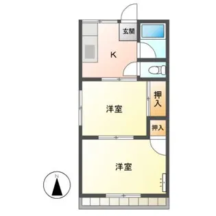 メゾン新山口【2階】の間取り