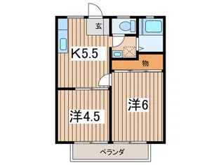 サンハイツ【2階】の間取り
