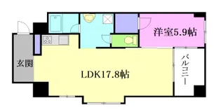 フェリシアス【7階】の間取り