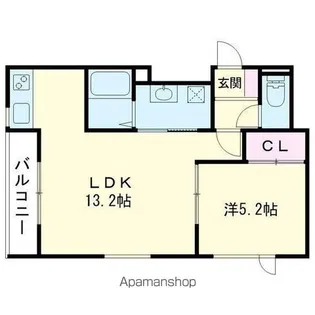 CreaMaison緑町【2階】の間取り