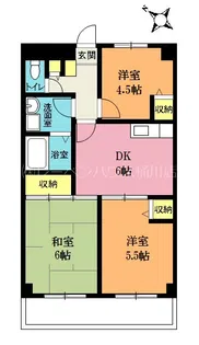 NKサンライトマンション【5階】の間取り