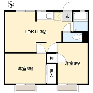 パナハイツ T&K【2階】の間取り