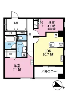 サウンドステージ ドルチェ【3階】の間取り