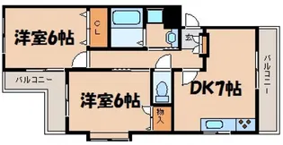 ドミール稲荷町【3階】の間取り