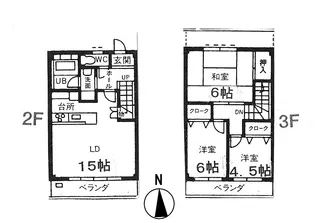 プラムコーポVI【2階】の間取り