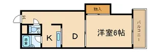 サニーハイツ住吉【5階】の間取り