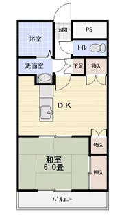第2寿町マンション【6階】の間取り