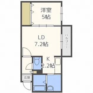 スペランツァ発寒【1階】の間取り