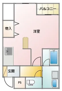 ポム・ドゥ・パン【1階】の間取り