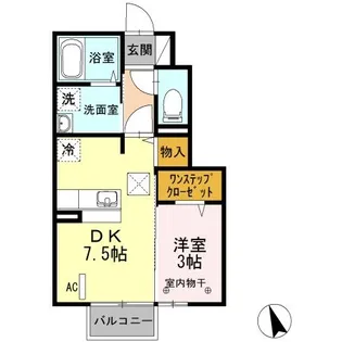 郡山ガーデン マーブルガーデン【1階】の間取り