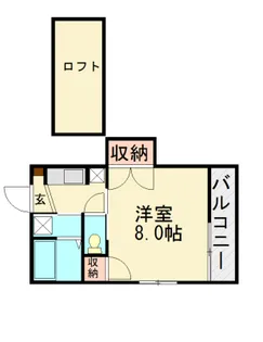 ワイエムコーポ【2階】の間取り