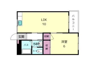 サンハイツ新大宮A【2階】の間取り
