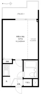 クリオ妙蓮寺壱番館【3階】の間取り