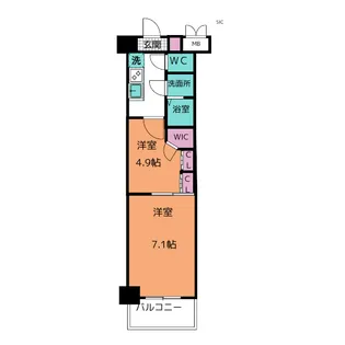 S-RESIDENCE神沢afford【3階】の間取り