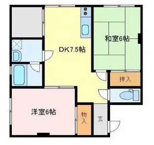 サンヒルズマンション【3階】の間取り