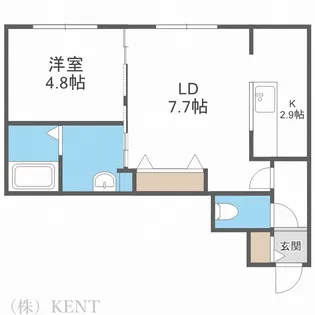 ブランシャール円山公園【3階】の間取り