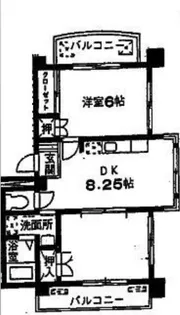 東京都八王子市泉町【マンション】の間取り