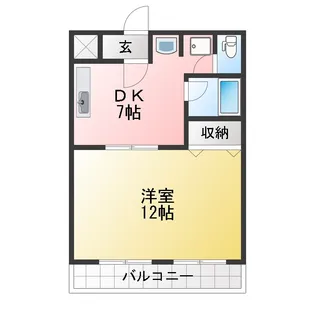 ポーラスター【2階】の間取り